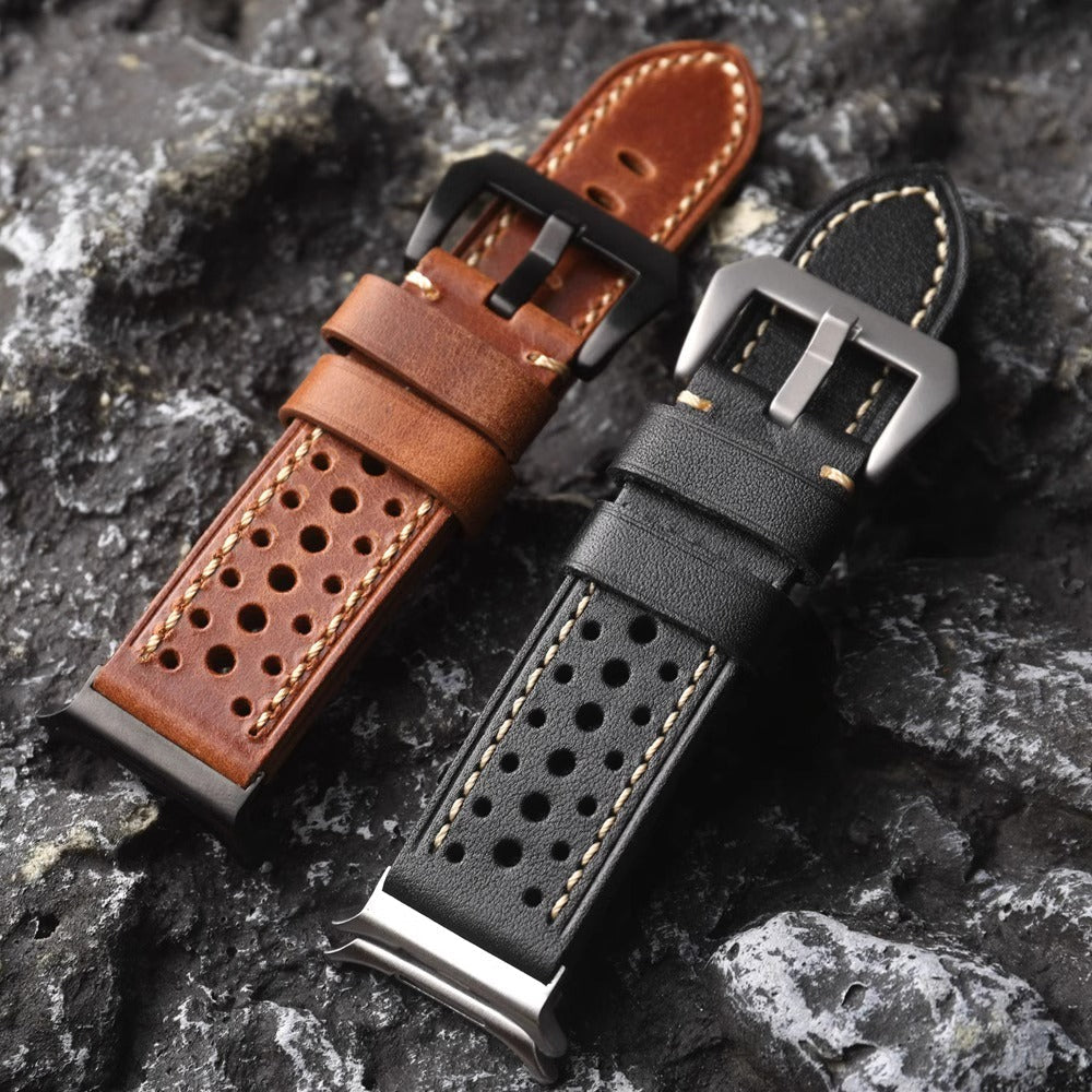 Cinturino in pelle traforata AeroStride per modelli Samsung Watch Ultra