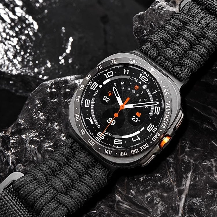 PeakGuard nylon geweven band voor Galaxy Watch Ultra