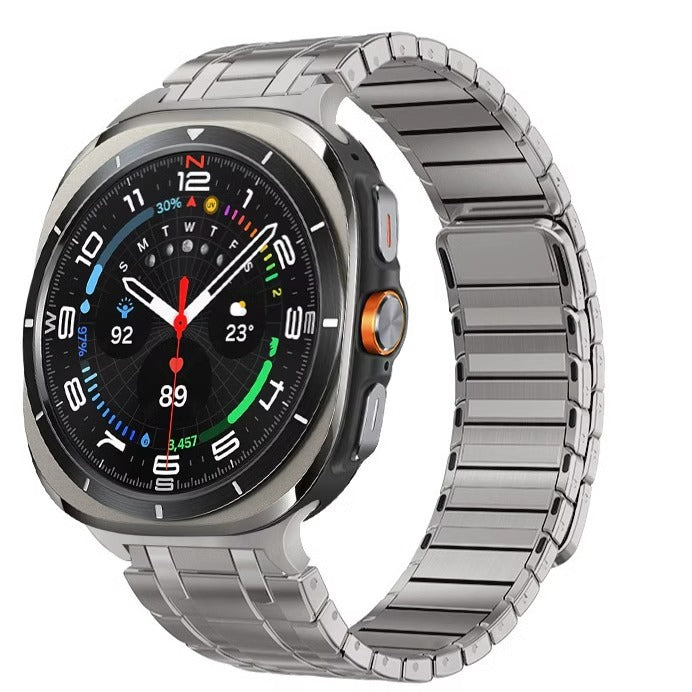 AstraFlex Buzlu Çelik Manyetik Kordon Samsung Galaxy Watch Ultra için