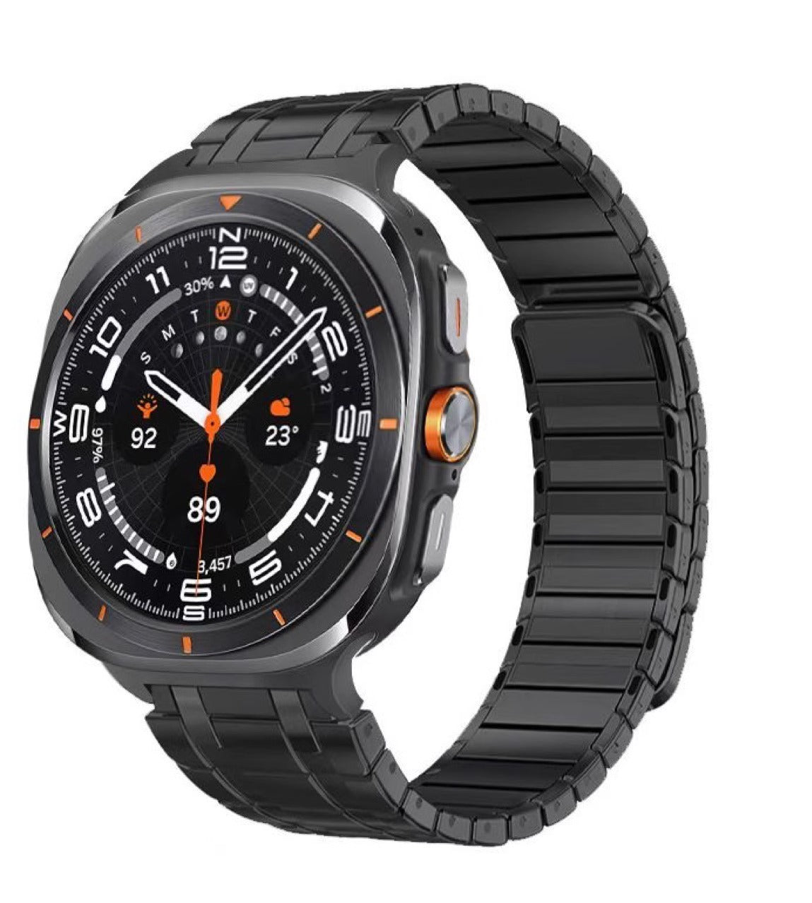 AstraFlex Buzlu Çelik Manyetik Kordon Samsung Galaxy Watch Ultra için