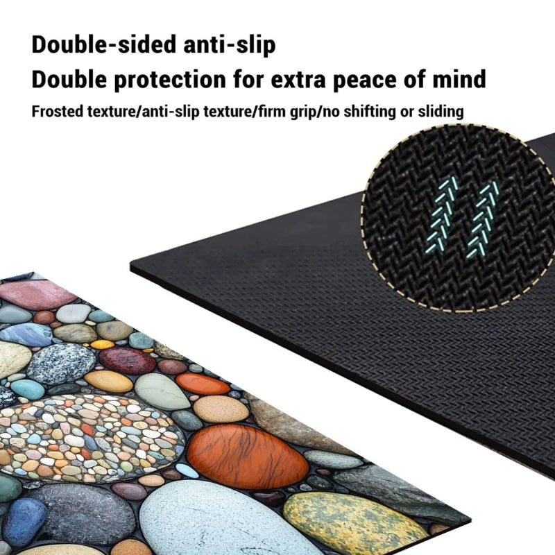 Alfombrilla de baño de tierra de diatomeas Aquavive antideslizante, de secado rápido y cómoda