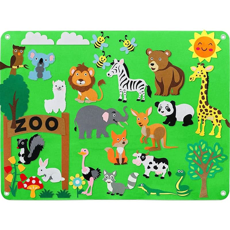 DreamFelt Playboard Juego Creativo de Fieltro para Niños para Despertar la Imaginación