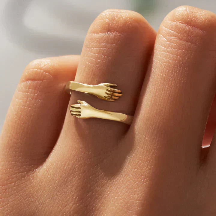 Anillo de mano abierta con ajuste ajustable para comodidad diaria