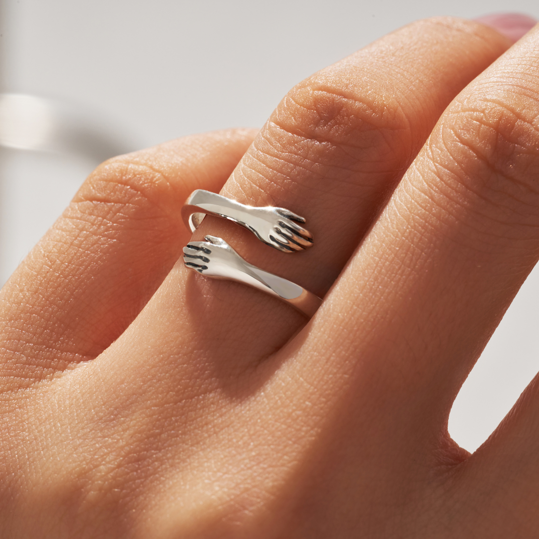 Anillo de mano abierta con ajuste ajustable para comodidad diaria