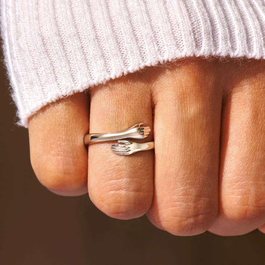 Anillo de mano abierta con ajuste ajustable para comodidad diaria