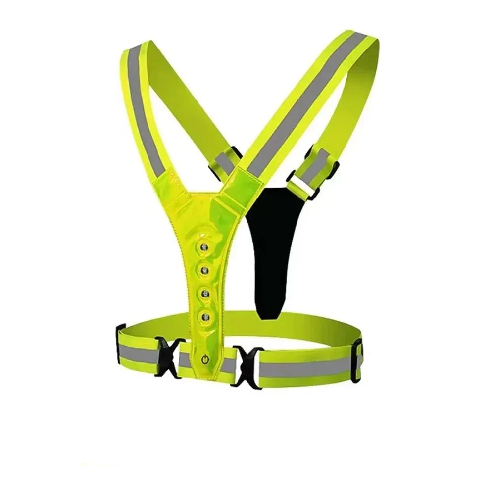 LumaRun Reflective LED Night Running Vest With Adjustable Lights