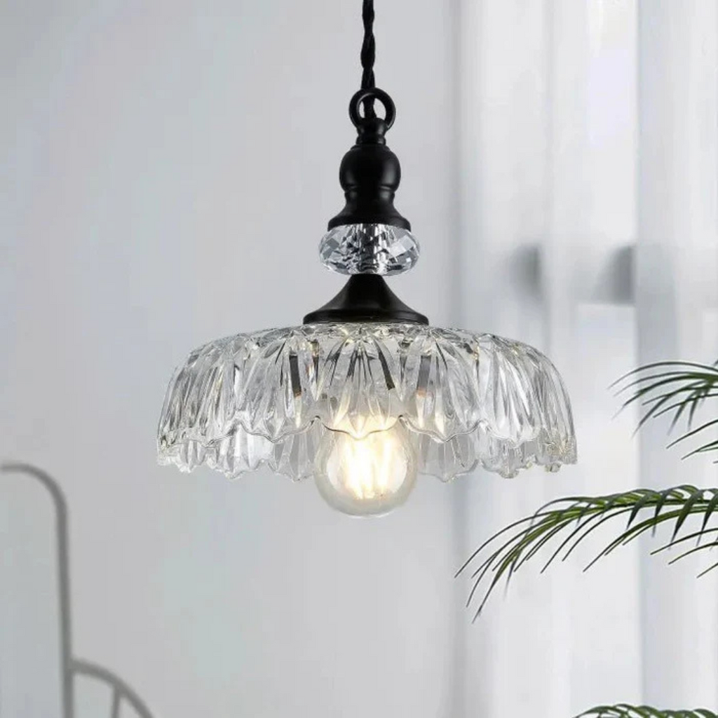 Lampada a Sospensione Retro Astra in Vetro per Sala da Pranzo