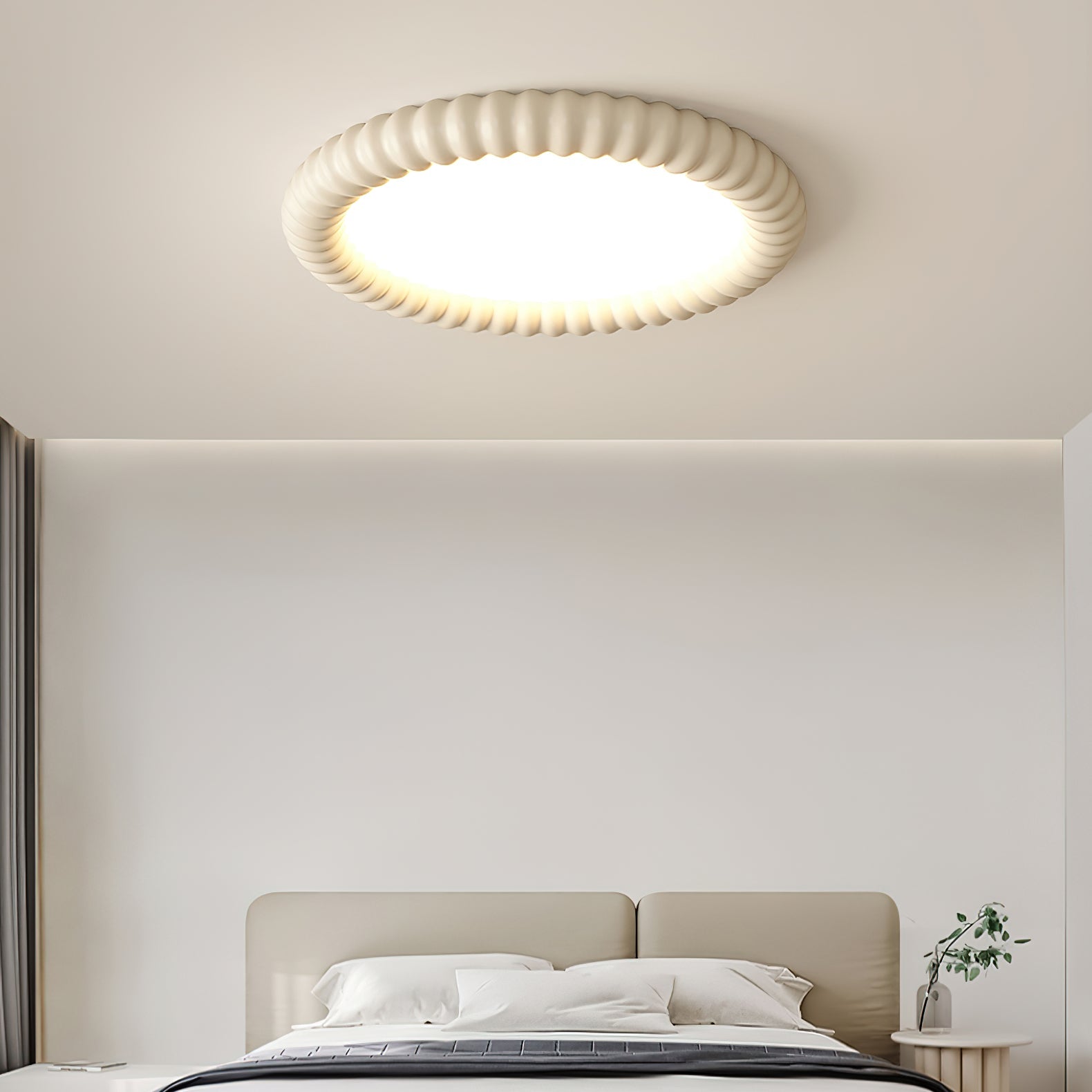 AeroFlow Moderne Taklampe Med Bølget Mønsterdesign