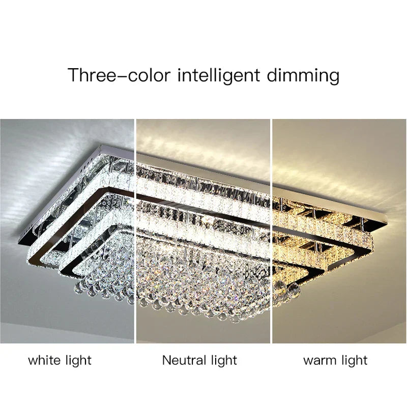 Lámpara de araña regulable LumaWave con luz blanca o cálida