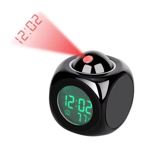 Reloj Despertador de Proyección Aurora con Proyección de Hora en la Pared y Temperatura
