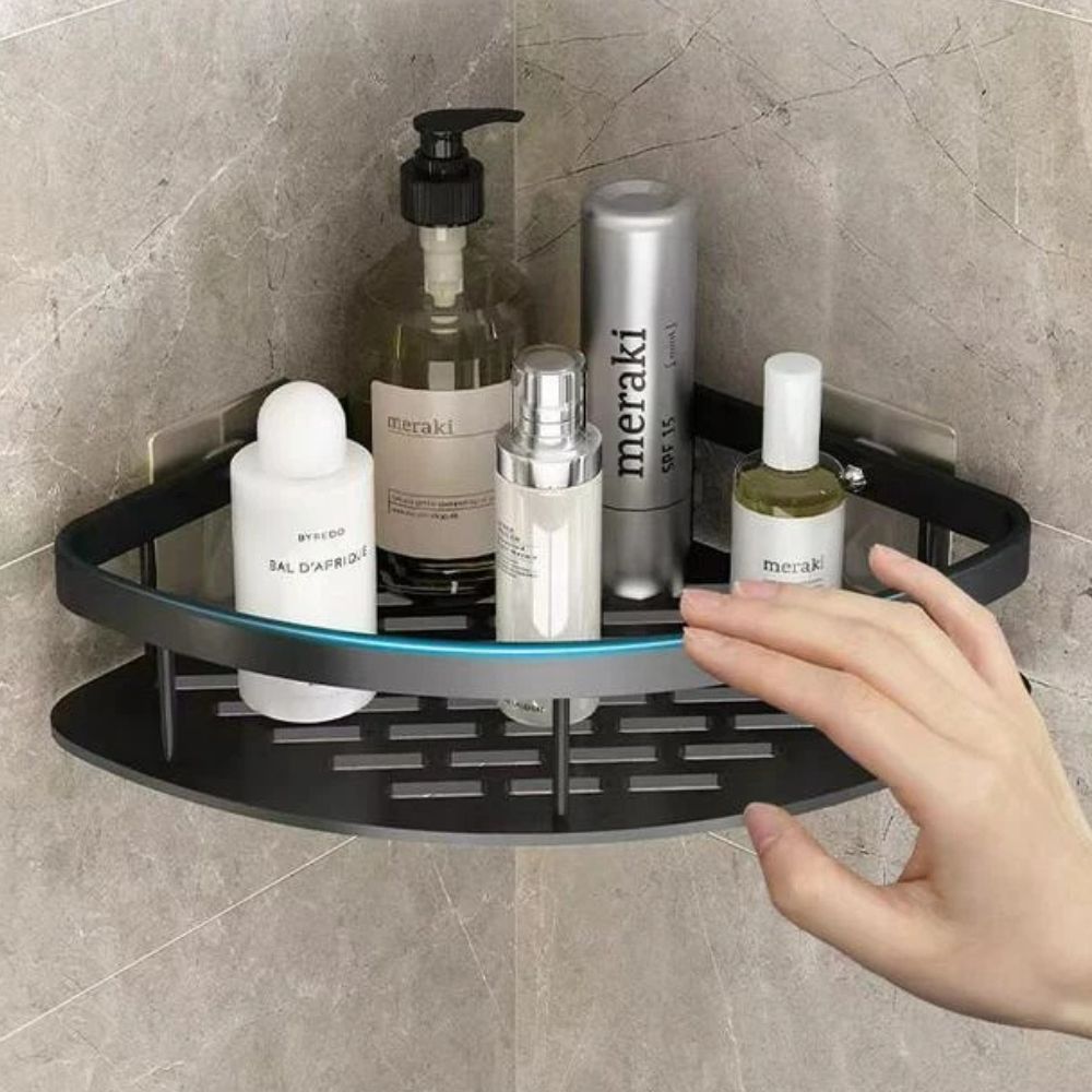Aluma Curve sprchový organizér Moderní koupelnový pořadač udržuje sprchy uklizené