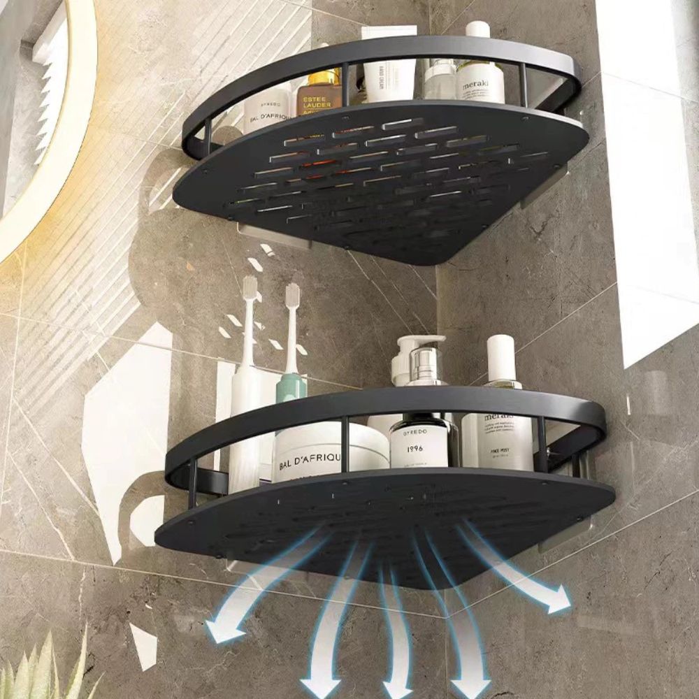 Aluma Curve sprchový organizér Moderní koupelnový pořadač udržuje sprchy uklizené