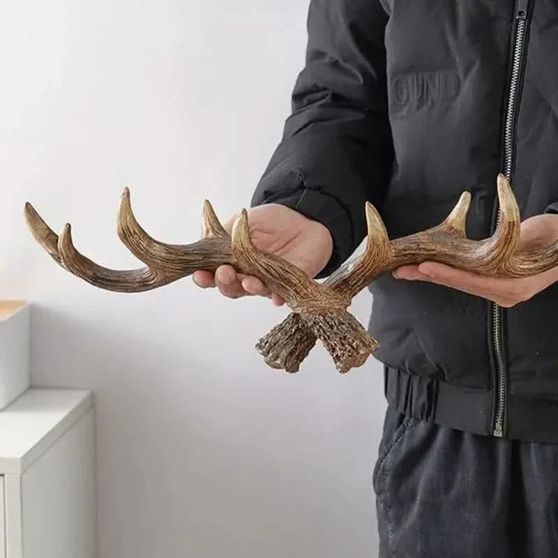 Vintage Antler Wall Hook Rustic Coat Rack