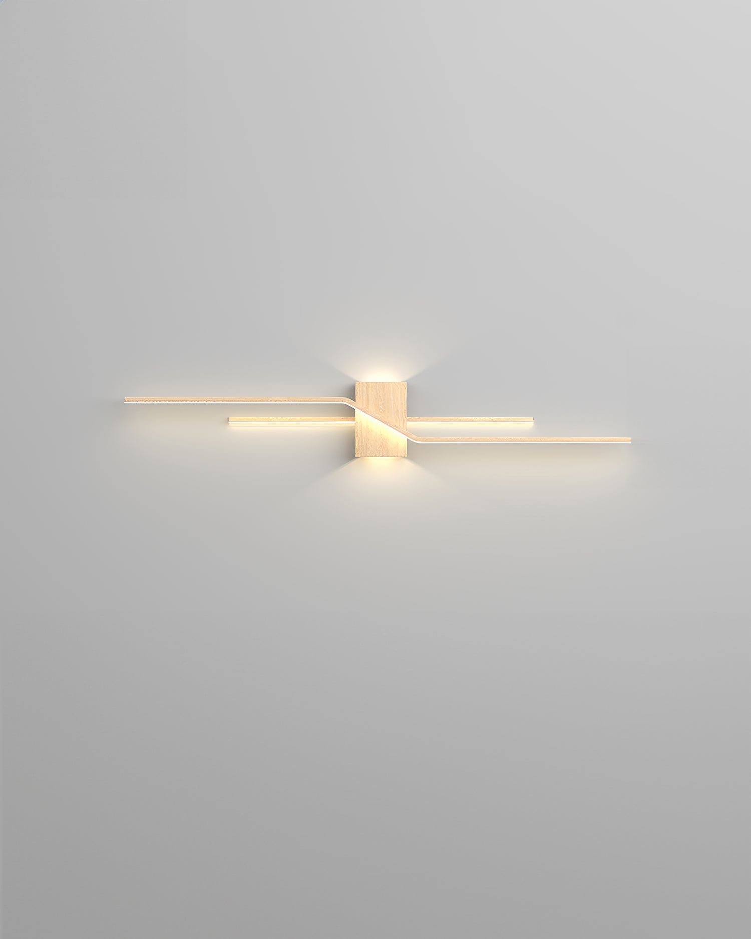 LumaVale LED-vegglampe med trestrukturfinish, minimalistisk, for oppholdsrom