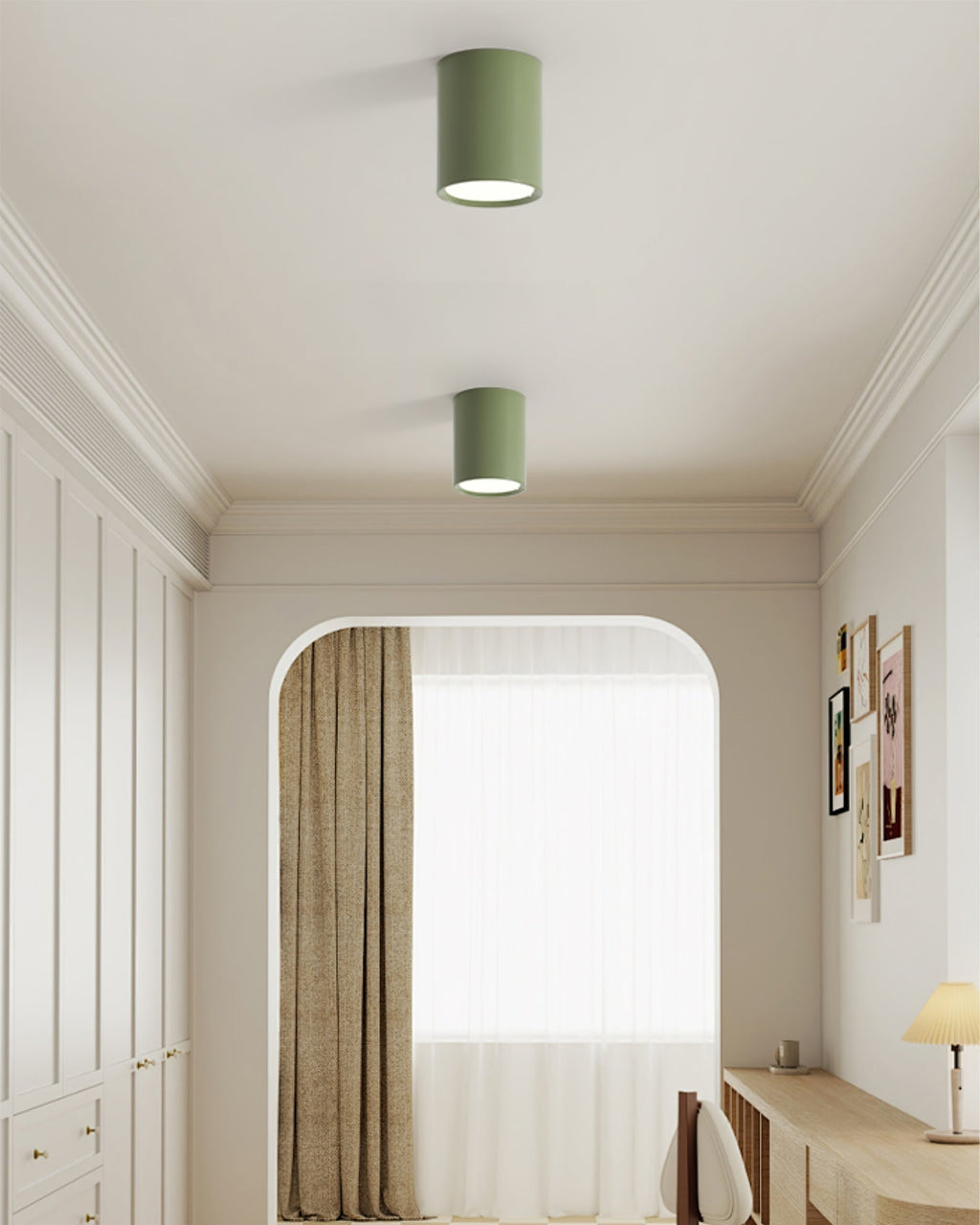 Lumira Modern Metal Ceiling Light With Ambient Acrylic Diffuser