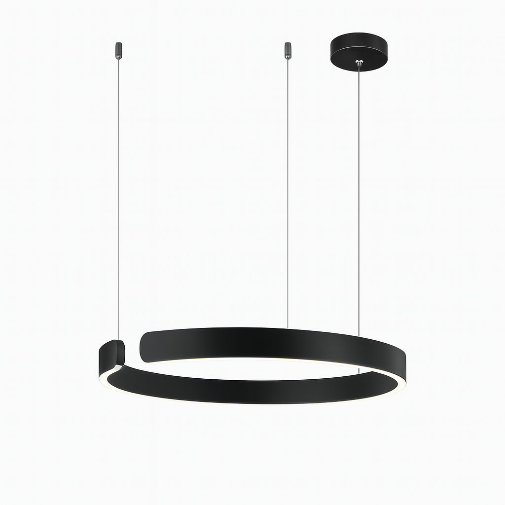 Lampada a sospensione HaloRing con design geometrico moderno