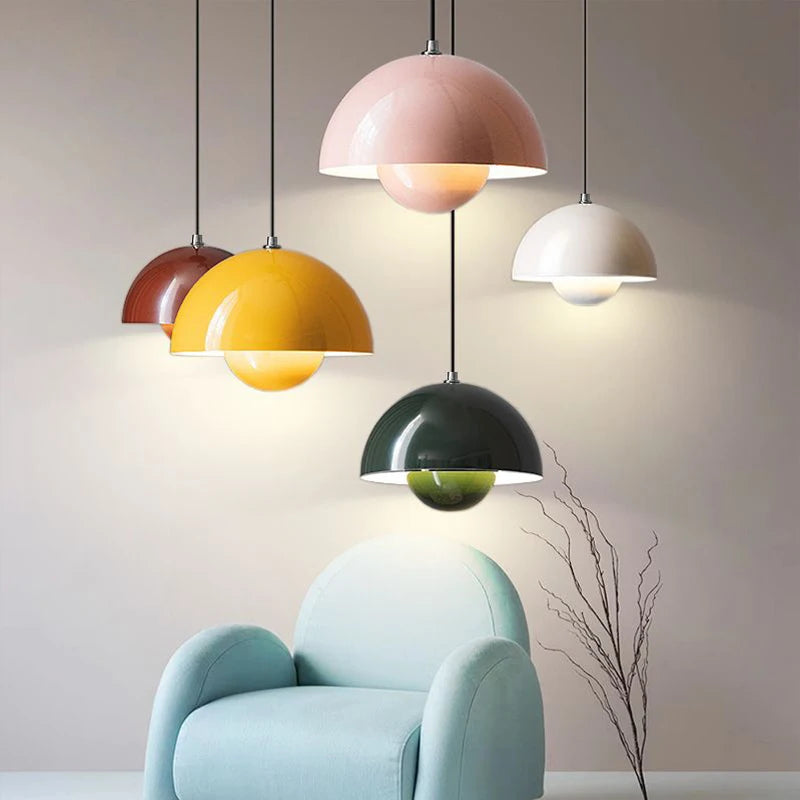 מנורת תלייה Petalia Bloom, מנורת LED בצורת עציץ לחדר שינה