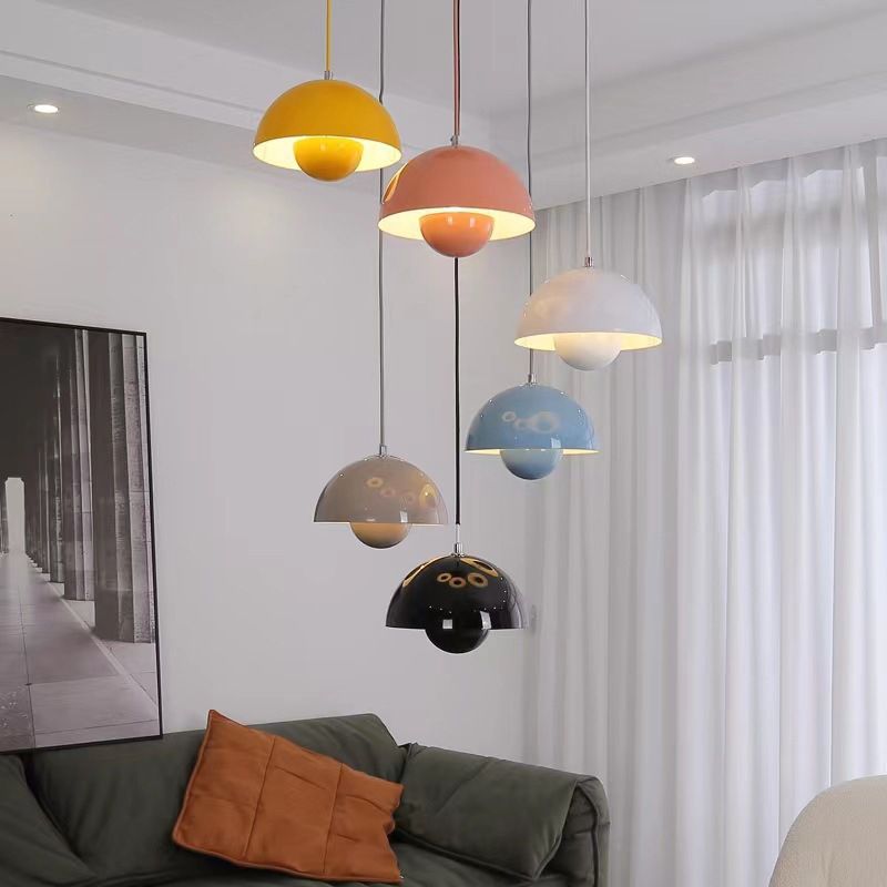 מנורת תלייה Petalia Bloom, מנורת LED בצורת עציץ לחדר שינה