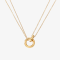 Layering Necklace From Avery With Hoop And Chain In Modern Look