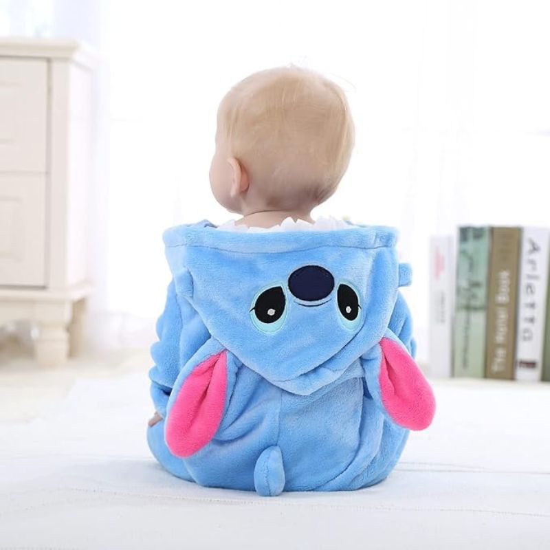 Knuffelbeer Pluche Baby Overal Met Rits Voor Gemakkelijk Aankleden