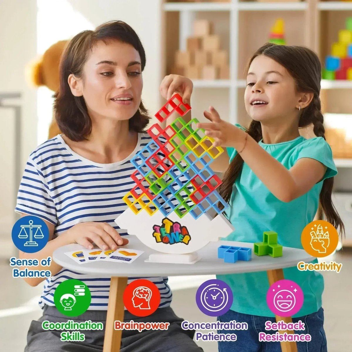 لعبة توازن ملونة BalanceJoy للأطفال والكبار لتعزيز التنسيق الحركي
