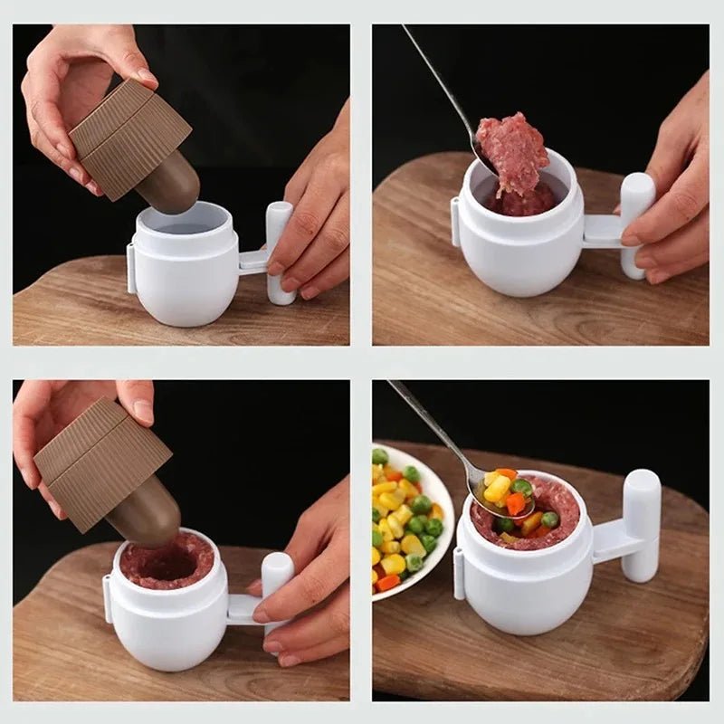 Set di stampi antiaderenti TwinChef per polpette per cuochi casalinghi Polpette ripiene di dimensioni uniformi