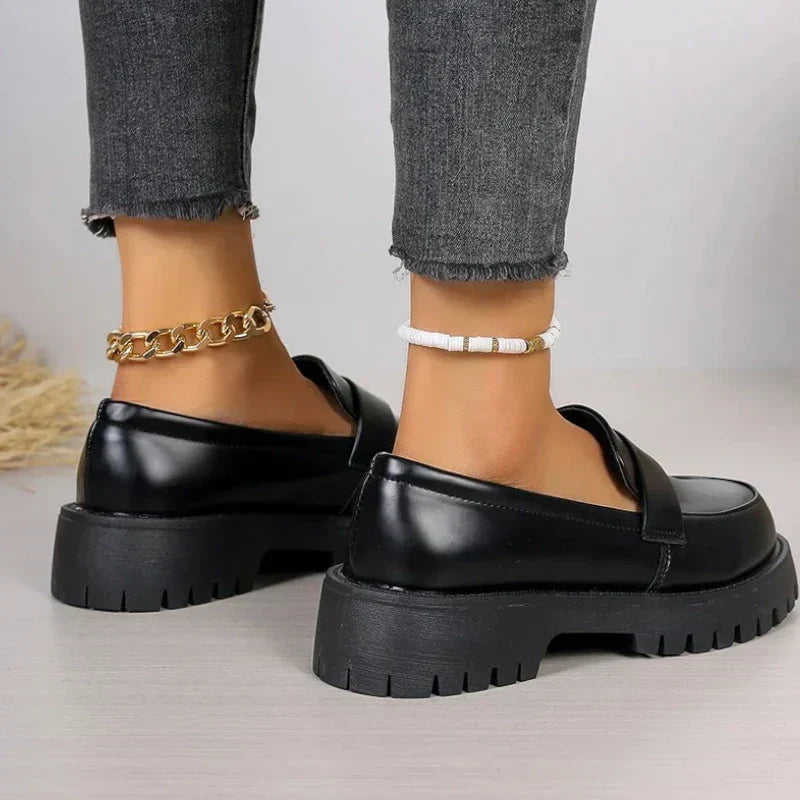 Mocassins Plataforma com Sola Grossa para Estilo Diário