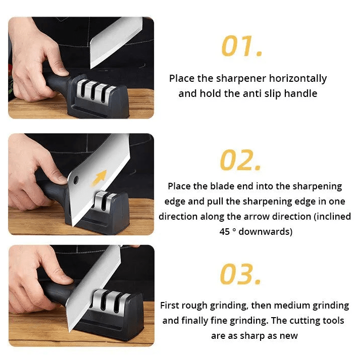 ApexEdge Knife Sharpener Multifunction Hand Tool For Fast Sharpening Cooks
