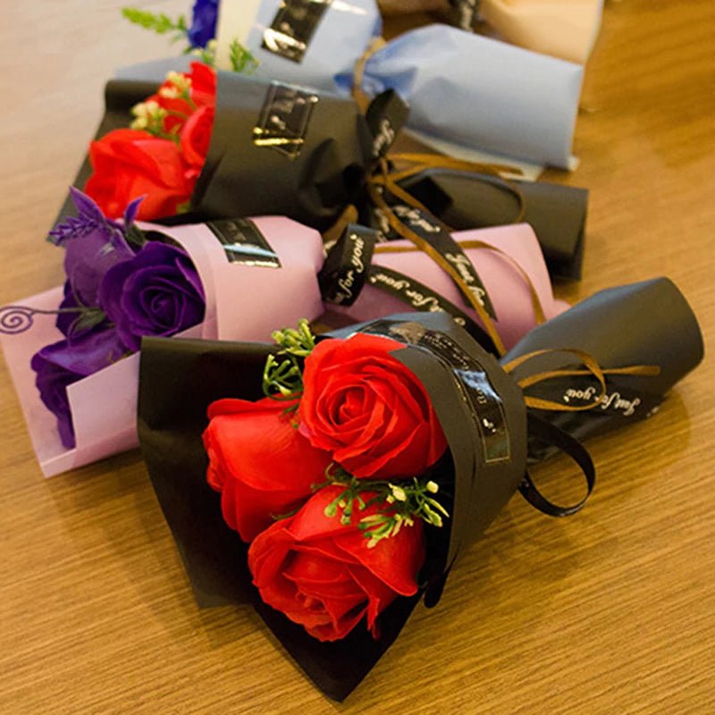 EverBloom kunstig rosen sæbeblomst buket til luksusdekoration og Valentinsdag