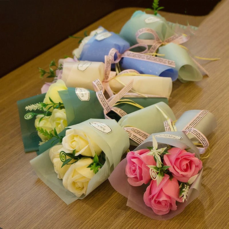 EverBloom kunstig rosen sæbeblomst buket til luksusdekoration og Valentinsdag