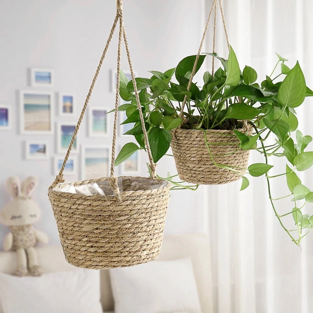 Colgador de Plantas Macramé LumaWeave para Orquídeas y Plantas de Interior Cuerda Rústica Artesanal