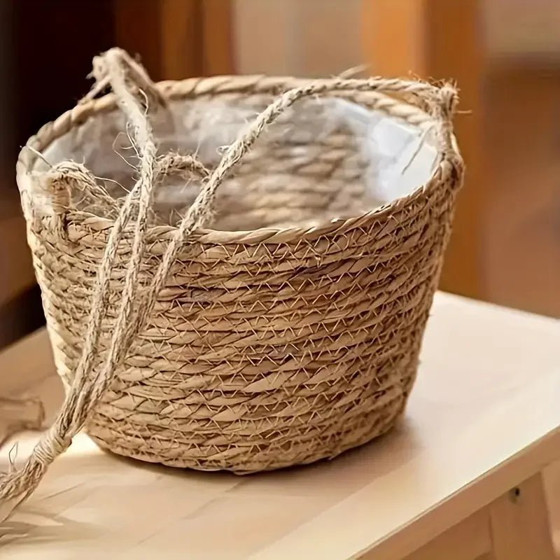Colgador de Plantas Macramé LumaWeave para Orquídeas y Plantas de Interior Cuerda Rústica Artesanal