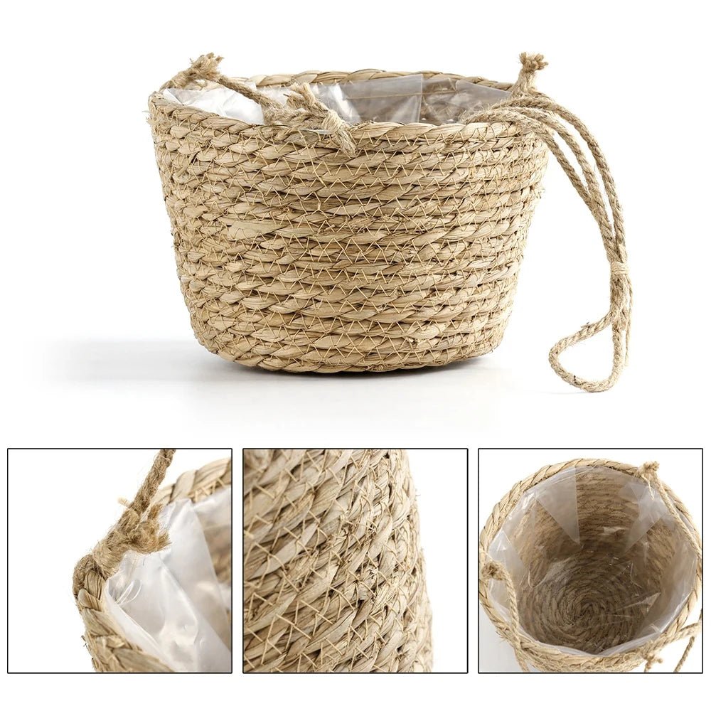 Colgador de Plantas Macramé LumaWeave para Orquídeas y Plantas de Interior Cuerda Rústica Artesanal