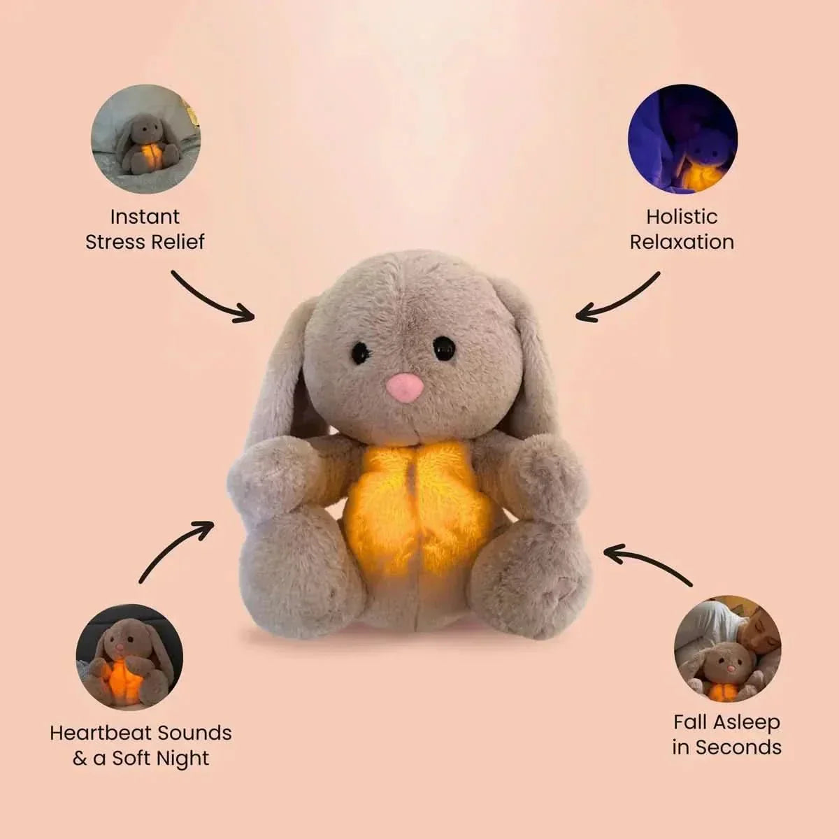 CuddleNest Soother Kalmerende Baby Slaapversterker Met Ademhalingsfunctie En Muziek