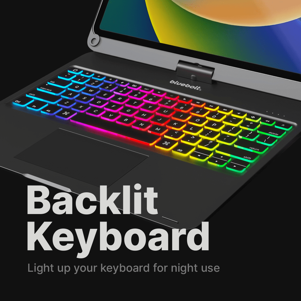 Funda para iPad con teclado inalámbrico giratorio para uso diario de la tablet