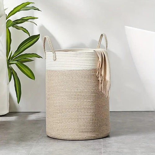 Cesto de Ropa ArborWeave con Diseño Natural Tejido y Duradero