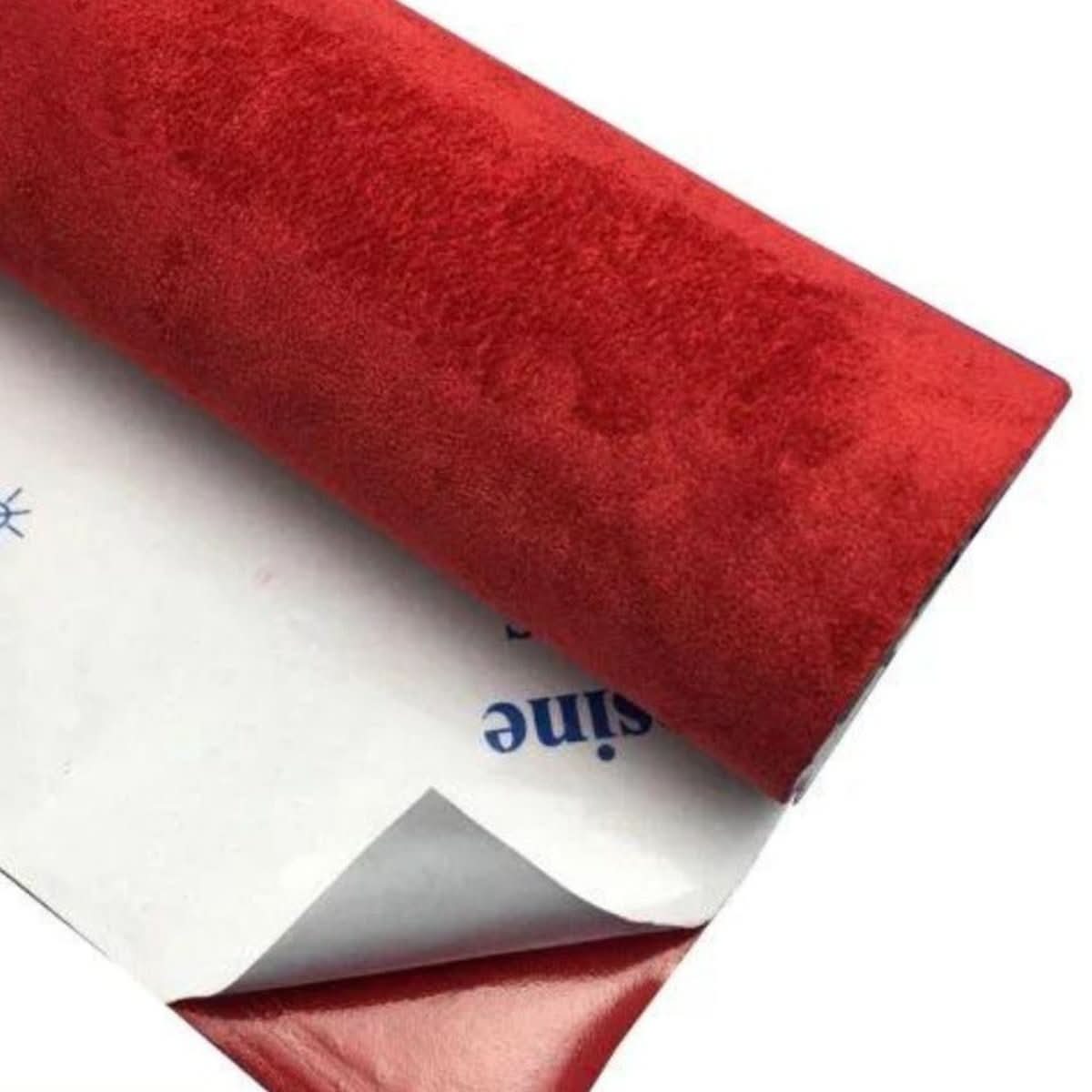 Kadife Kendinden Yapışkanlı Kumaş Rulo, Duvarlar ve Mobilyalar İçin, Kolay Soy ve Yapıştır
