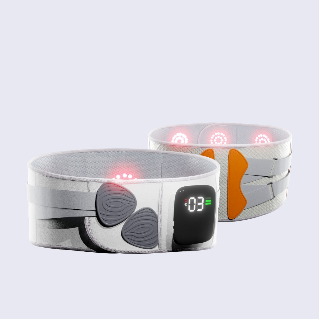 Cinturón de Soporte Lumbar Ajustable ReliefFlow con Vibración y Calor