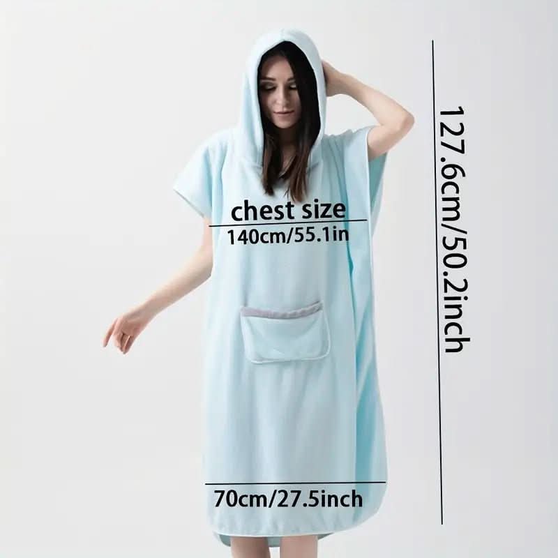 CloudNest Microfiber Bathrobe Quick Dry Soft Warm For Home Spa