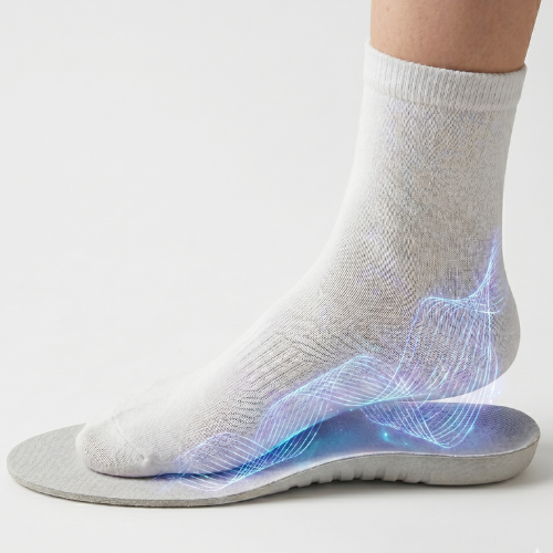 Gevoerde inlegzool met boogondersteuning voor comfort de hele dag en schokabsorptie
