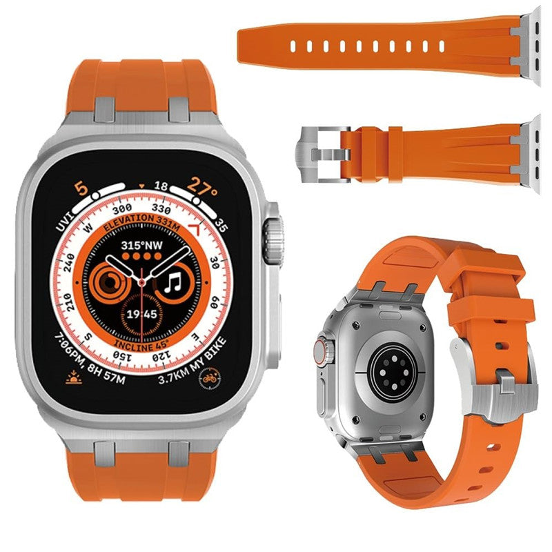 NovaFlex silikonarmband med metalldetalj för Apple Watch Edition