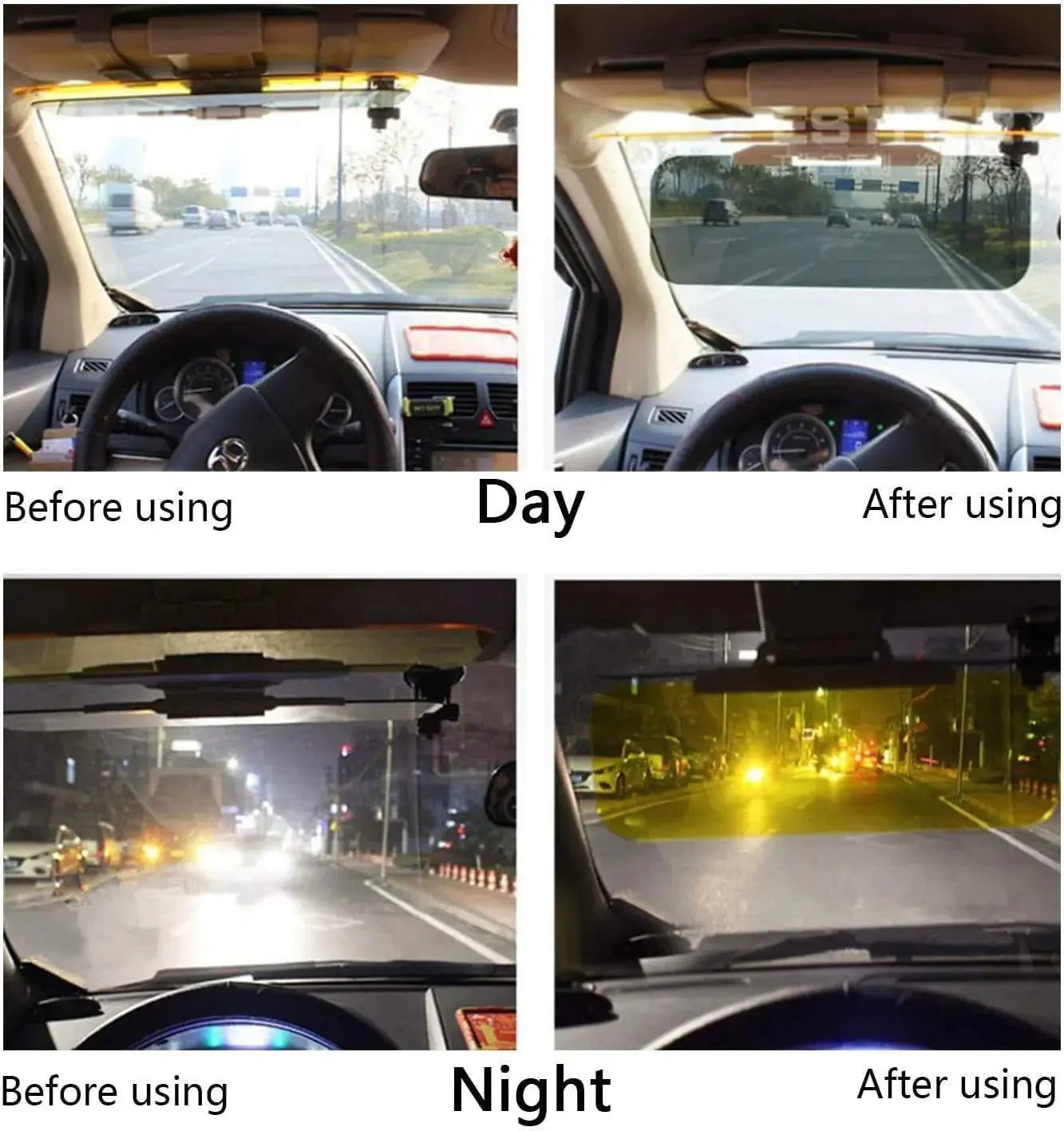 Bloqueador de Reflexos com Filtro Dia e Noite para Visão Clara e Redução da Fadiga Ocular