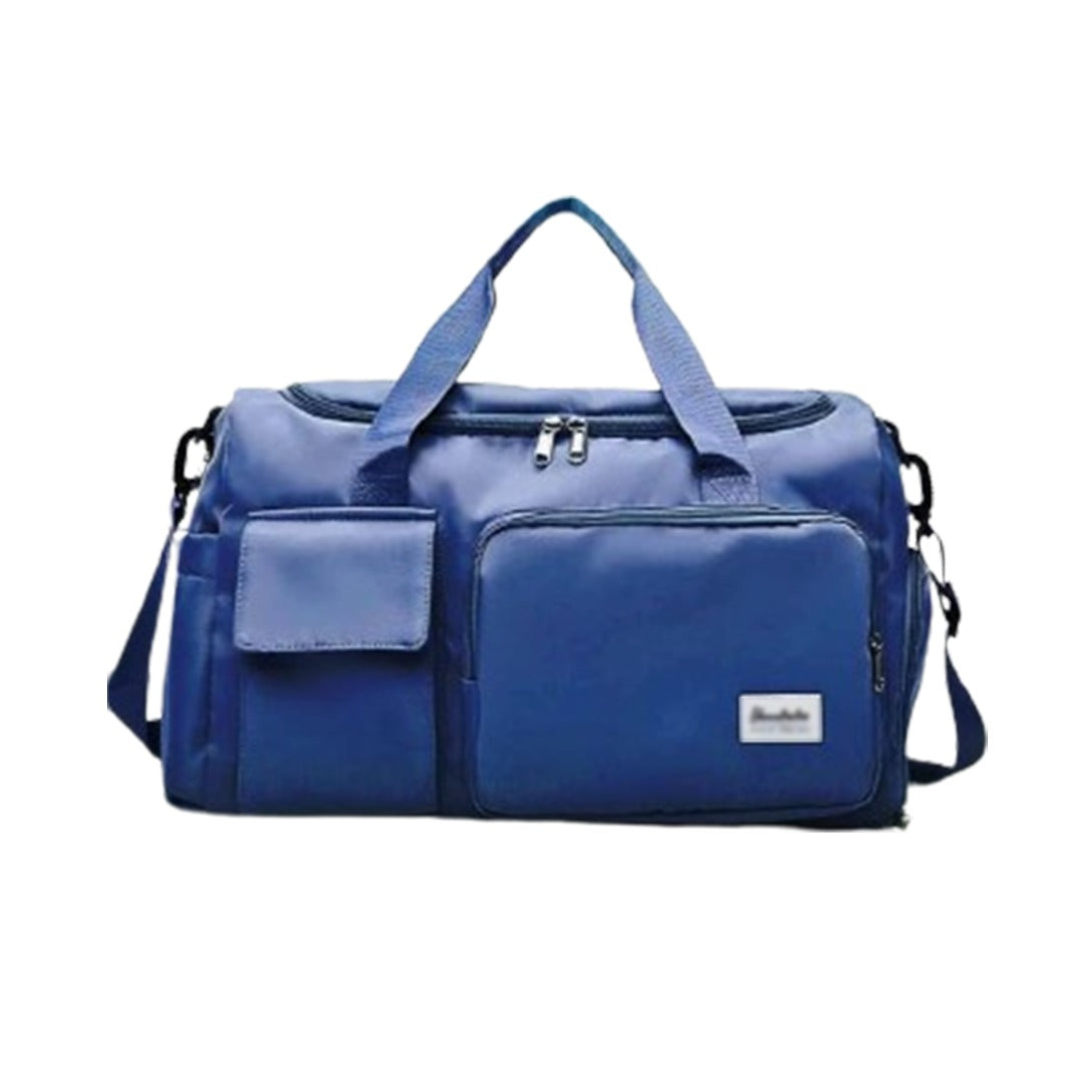 Bolsa de viaje versátil para gimnasio con múltiples bolsillos y compartimento para zapatos