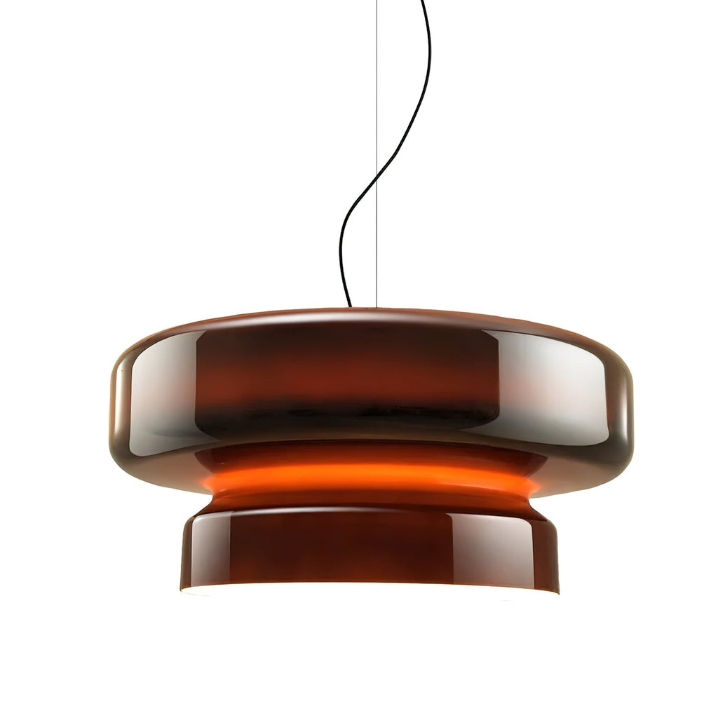 Suspension en Verre Aurelo avec LED Intégrée pour Intérieurs Modernes