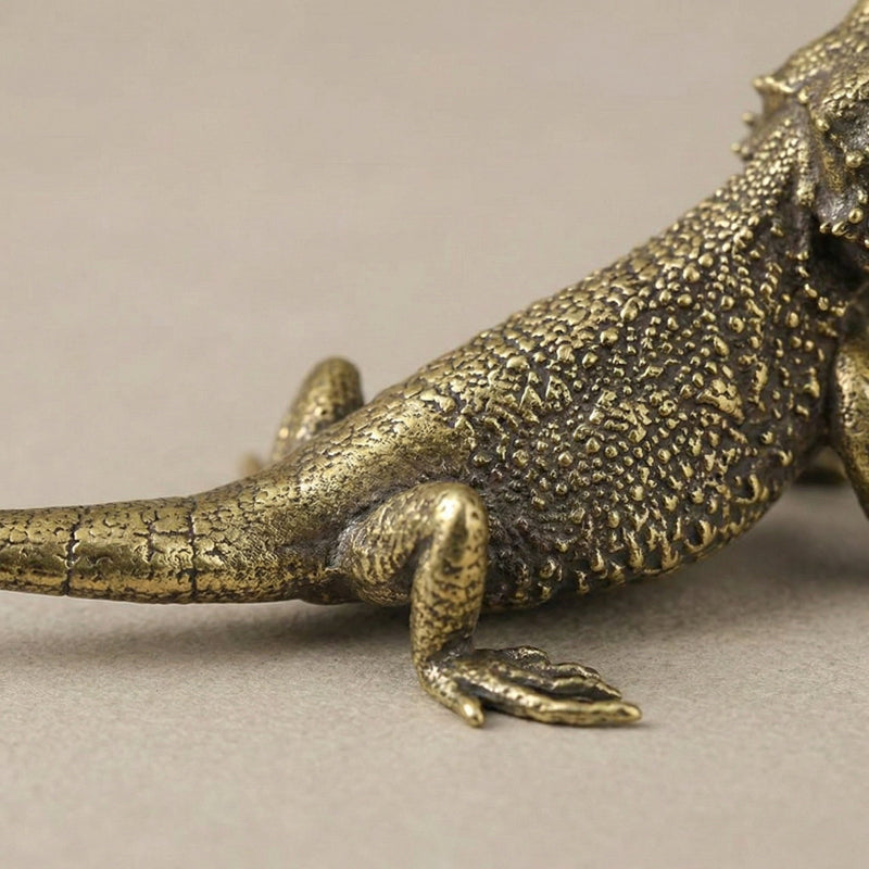 Zenwoven messing firbenfigur til skrivebord og boligindretning