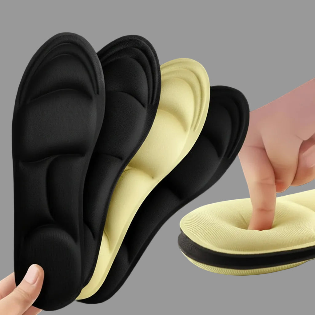 Footnova Åndbare Indlægssåler med Bueunderstøttelse og Memory Foam