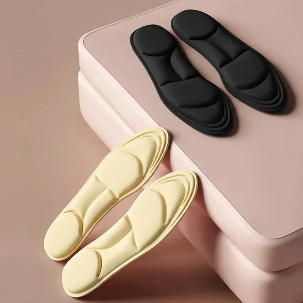 Footnova Åndbare Indlægssåler med Bueunderstøttelse og Memory Foam
