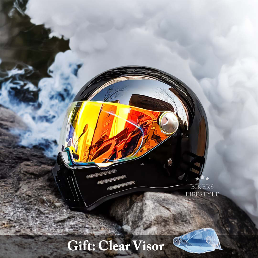 Crimson Visor Cruiser Helmet With Full Face DOT And ECE Approval