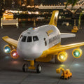 AeroSpark Bright Interactive Plane Toy With Flashing Lights For Kids