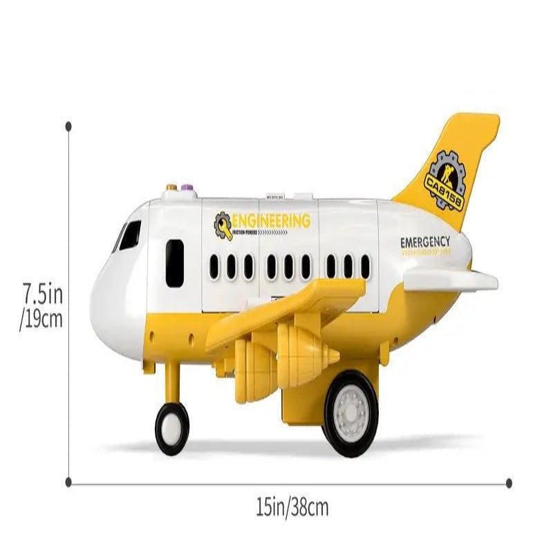AeroSpark Bright Interactive Plane Toy With Flashing Lights For Kids